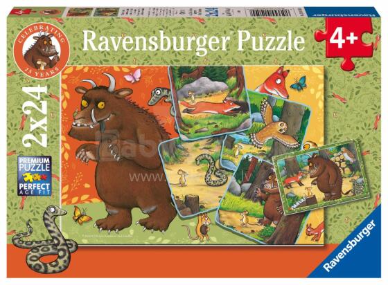 Ravensburger dėlionė 2x24 dalys: Miško gyventojai