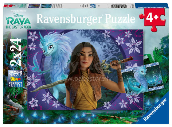 Ravensburger dėlionė 2x24 vnt. Raya ir paskutinis drakonas