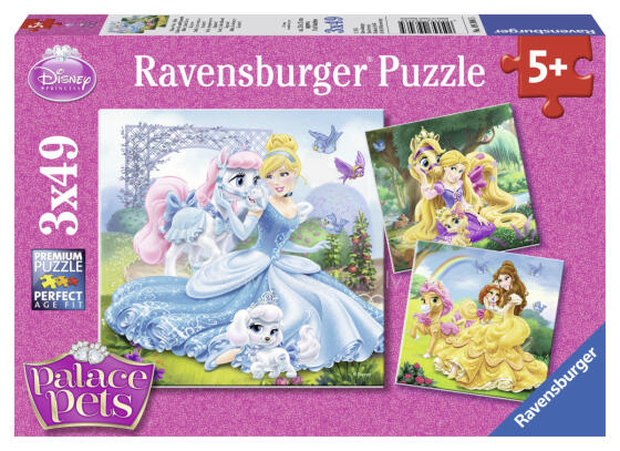 
Ravensburger dėlionė  3x49 vnt Princesės