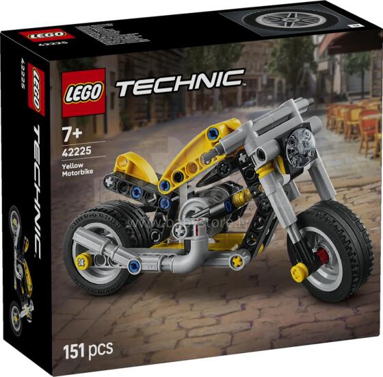 LEGO Technic Geltona Motociklas