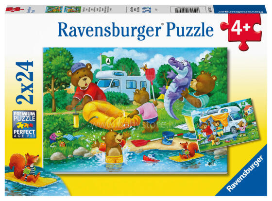 Ravensburger dėlionė 2x24 vnt. Lokiai atostogauja