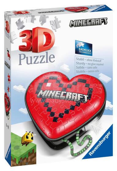 Ravensburger 3D papuošalų dėžutė Minecraft