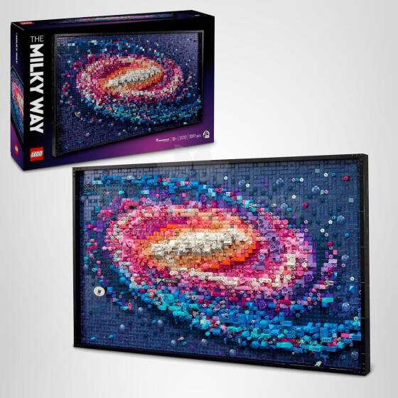 LEGO Art The Milky Way Galaxy Set, Space Model Kit for Adults to Build Art.31212 „Paukščių Tako“ sienų dekoras