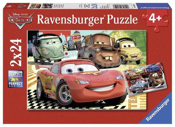 Ravensburger dėlionė 2x24 vnt. Automobiliai