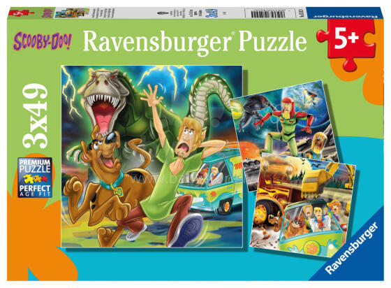 Ravenburgeri dėlionė 3x49 vnt Scooby Doo
