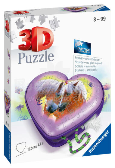 Ravensburger 3D dėlionė Papuošalų Dėžutė Arklys