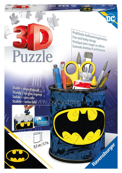Ravensburger 3D dėlionė Pieštukų dėklas Batman