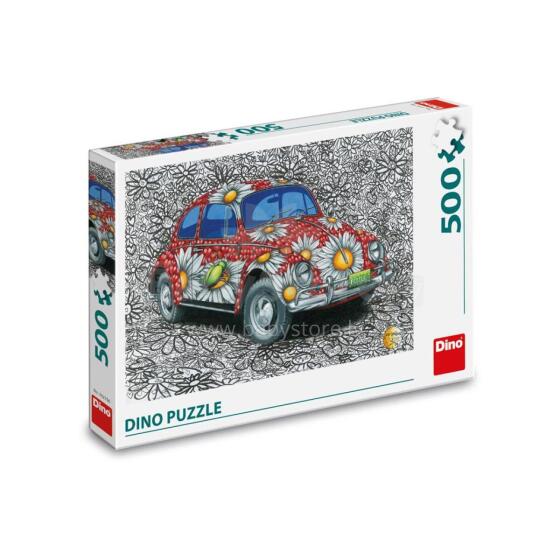 Dino dėlionė 500 vnt. Dažytas VW Beetle