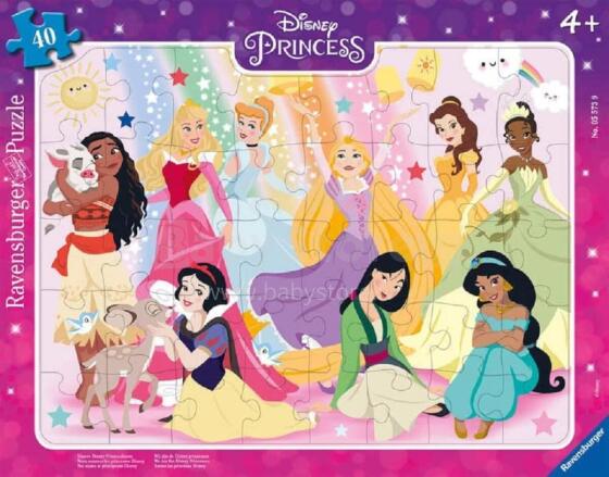 Ravensburger rėmelio dėlionė 40 vnt. Mūsų Disney princesės