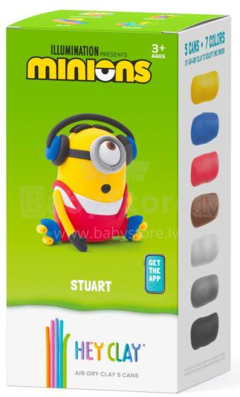 HEY CLAY modelino molis Minionas Stuart