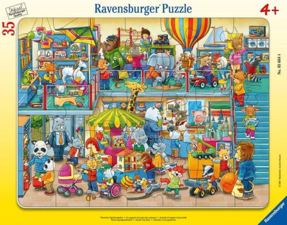 
Ravensburger rėmelio dėlionė 35 vnt. Gyvūnų žaislų parduotuvė