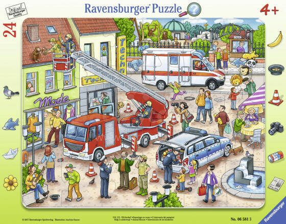 Ravensburger rėmelio dėlionė 24 vnt. Gyvūnų greitosios pagalbos