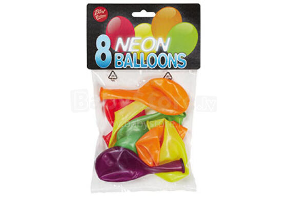 Bini Neon Balionai, 8 Vnt.