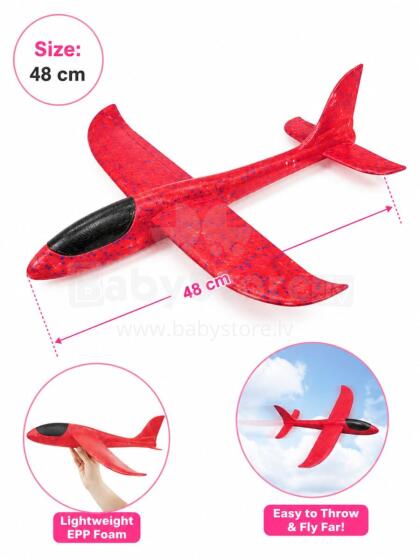 Bebe Basic Big Planer Art.294565 Sklandytuvas, pagamintas iš lengvo ir patvaraus 48 cm putplasčio
