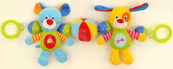 Baby Mix Art.8203  Погремушка для Коляски с мягкими игрушками