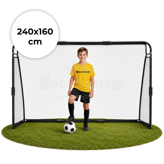 Futbolo vartai su tinklu 240x160x80 cm MOVEPRO