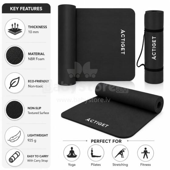 Frogeez Fitness Mat Art.ACT0020 Black  Gymnastic mat