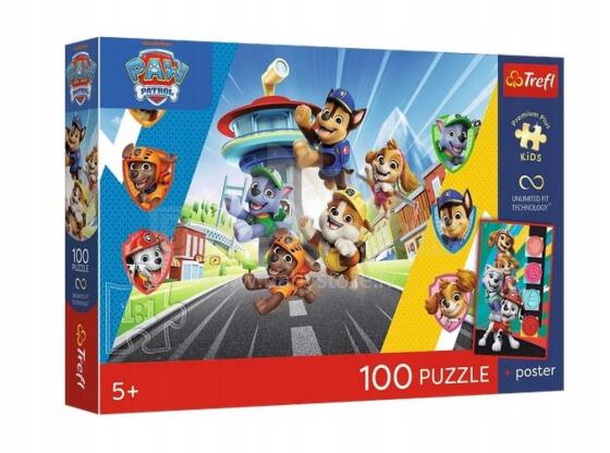 TREFL 16550 Dėlionė 100 Šunų Nuotykis / Paw Patrol