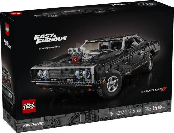 LEGO Technic Greiti ir įsiutę Dodge Charger R/T automobilis