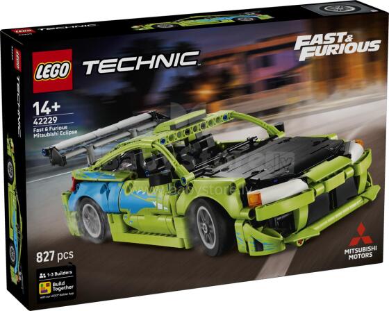 LEGO Technic Greiti ir Įsiutę Mitsubishi Eclipse Automobilis