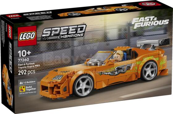 LEGO Speed Champions Greiti ir Įsiutę Toyota Supra MK4