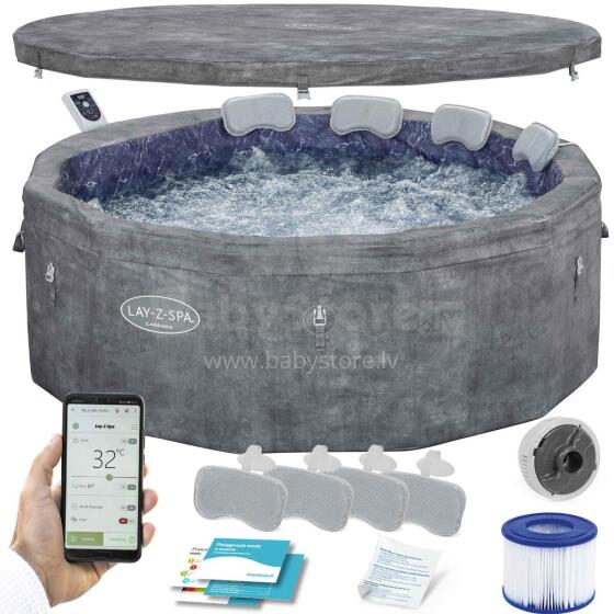 Išpūstas sodo SPA AirJet Carrara WiFi hidro masažas 6 žmonėms Bestway 6001V