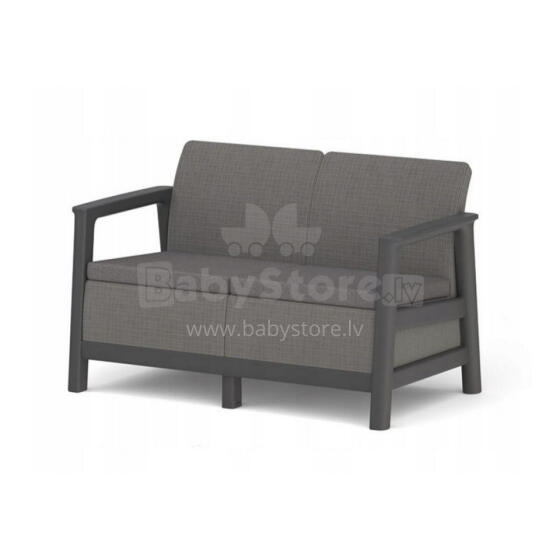 Dvivietė sodo sofa &bdquo;Scandi Linea&ldquo;, pilka
