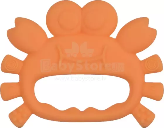 Baboo Silicone Teether Crab Art.296459 Silikoninis barškutis (100 % natūralus)
