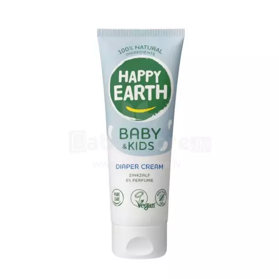 Happy Earth Diaper Cream Art.296498 100% natural skin protective fragrance-free Swaddle blanket cream, 75 ml