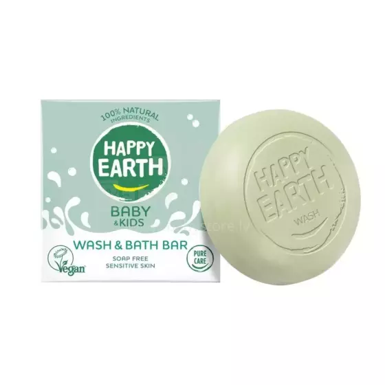 Happy Earth Bath Bar Art.296499 100% looduslik nahka kaitsev lõhnatu mähkmekreem, 75 ml