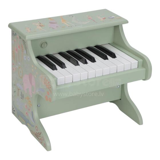 Little Dutch medinis pianinas Safari Friends Green FSC Art.7476
