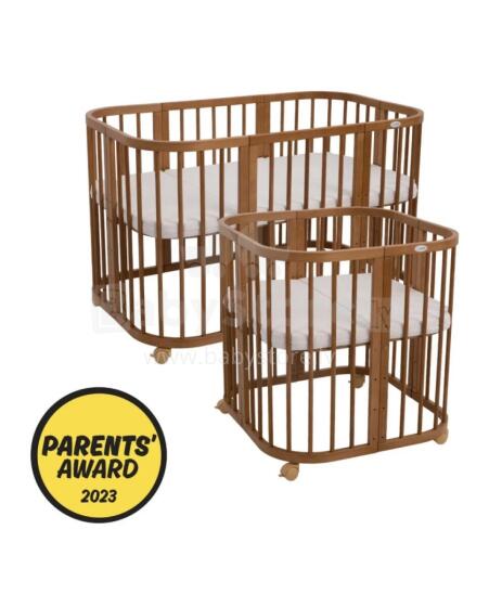 Waldin Baby Collection Bed Crib  7 in 1 Art.296539 Vintage Daugiafunkcinė medinė transformuojama lovelė 7 viename