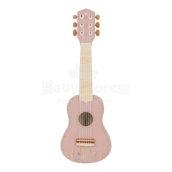 Little Dutch medinė gitara Safari Friends Pink FSC Art.7471