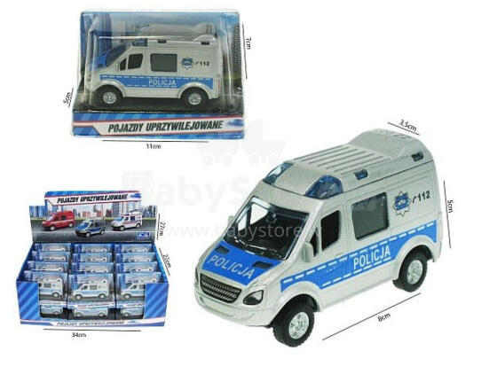 MINI VAN POLICJA 8 CM HIPO