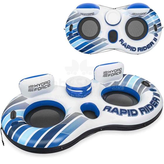 Dvigubas plaukimo žiedas čiužinys Rapid Rider Bestway 43113