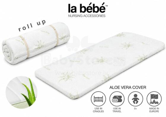 La Bebe™ Cocon Aloe Vera Art.585555 Baby Mattress with Aloe Vera Cover 90x40x4.5 cm