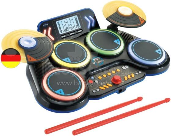VTech Kidi DJ Drums Art.297323 Electronic Drums with Luminous Effects and Learning Mode