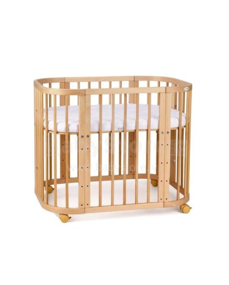 Waldin  Bed Crib  5 in 1 Art.297436 Natural Wood Multifunctional wooden 5-in-1 transforming crib