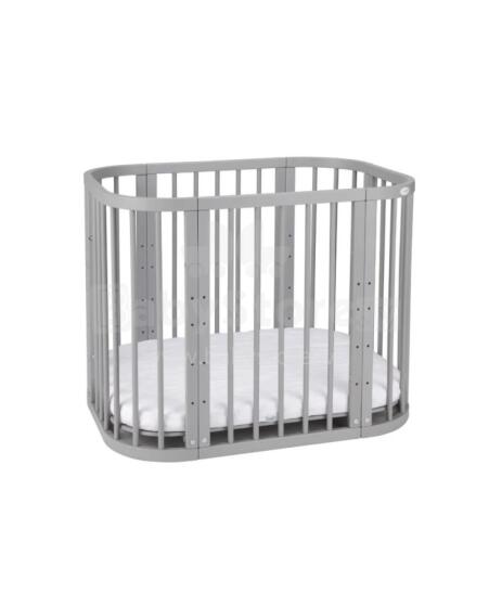 Waldin  Bed Crib  5 in 1 Art.297547 Vintage Daugiafunkcinė medinė transformuojama lovelė 5 viename