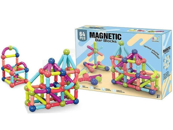 Bloks - 606739 - MAGNETINIAI - 64 vnt.