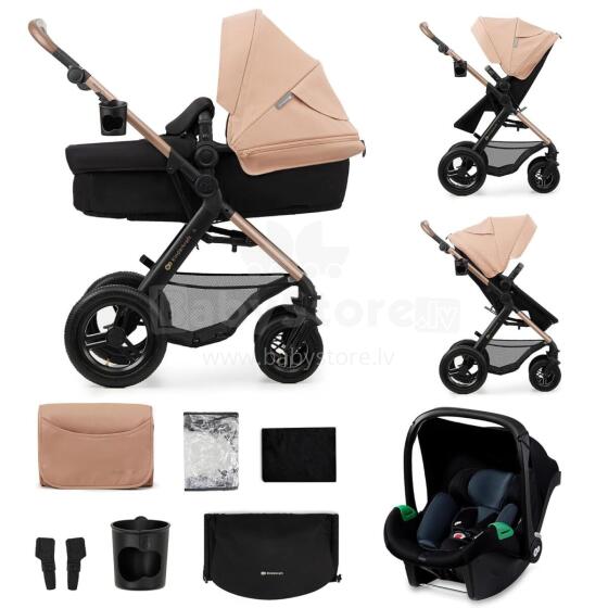 Kinderkraft Moov2 Air 3in1 Art.297978 Beige 3 viename kūdikio vežimėlis