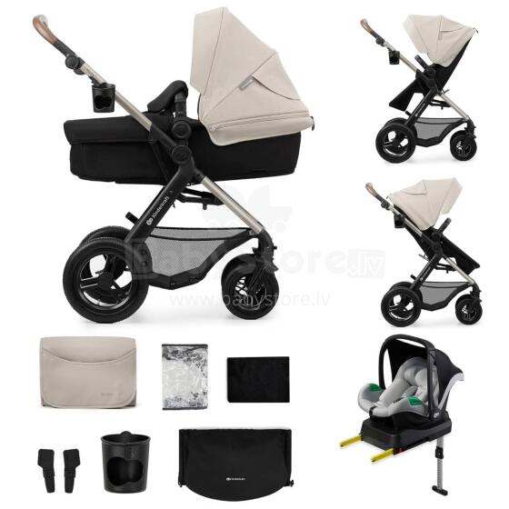 Kinderkraft Moov2 Air 4 in1 Art.297980 Grey 3 viename kūdikio vežimėlis