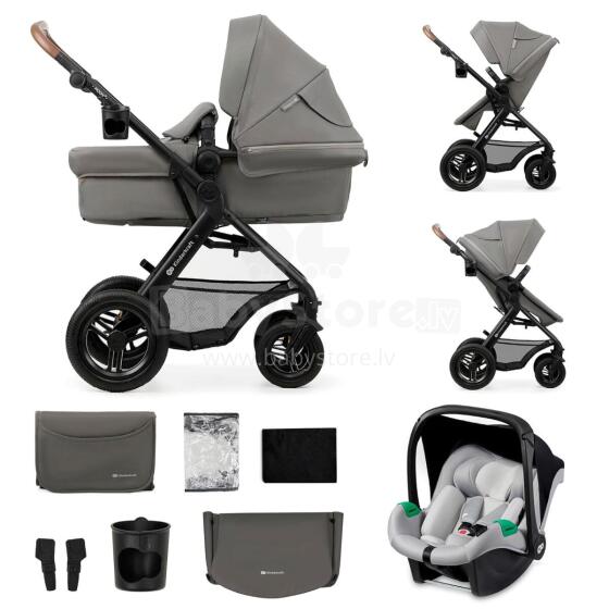 Kinderkraft Moov2 Air 4 in1 Art.297981 Light Grey 3 viename kūdikio vežimėlis