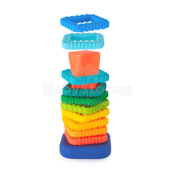 Sassy Twisted Block Tower - a sensory toy for babies and children