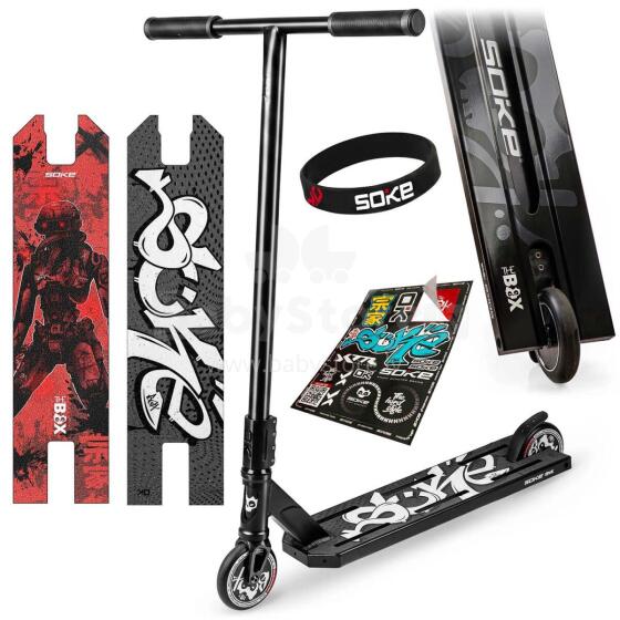 SOKE BOX Stunt Scooter Juodas