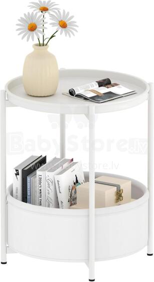 ModernHome Round Side Table Art.298325 Round coffee table with storage and bedside table