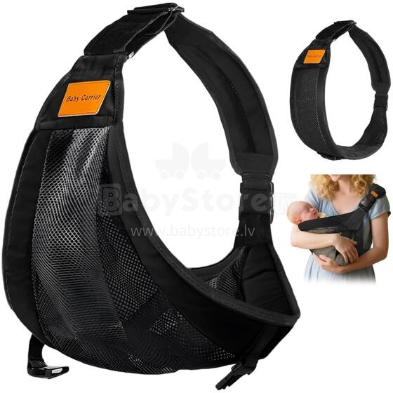 Kidsworld Baby Carrier Art.298329 Black Adjustable Ergonomic Toddler Carrier