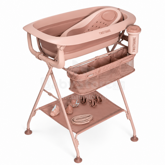 Twistshake Luxury Bath Kit Art.298464 Faded Pink Modernus prabangus maudymosi komplektas