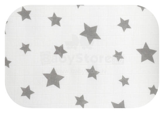 Sauskelnės - 7169 - TETRA PRINT - EGA - LUX - ŽVAIGŽDĖS - PILKA / BALTA