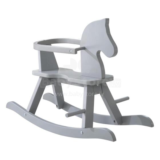 Kidsworld Rocking Horse Art.298741 Grey medinis vaikiškas supamasis arklys